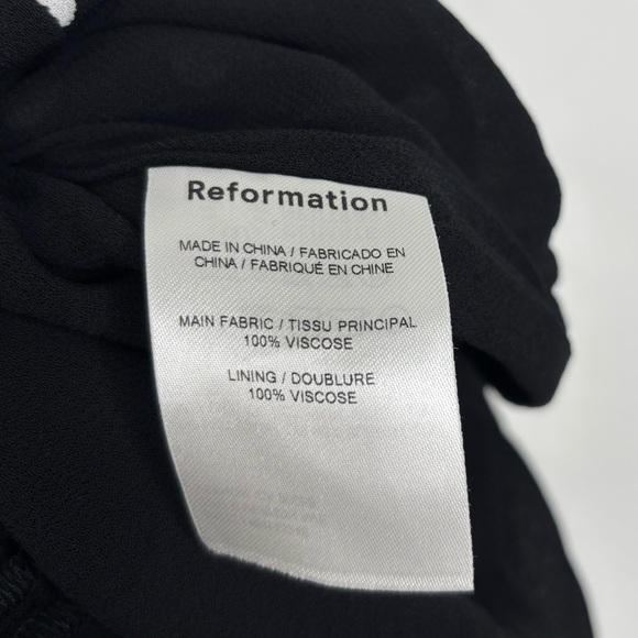 Reformation Black Polka Dot Off-Shoulder Midi Dress - Picture 11 of 14